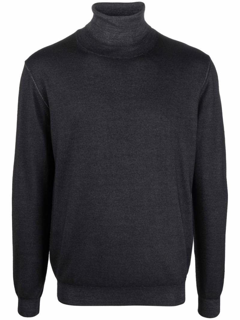 DONDUP roll-neck merino wool jumper - Black von DONDUP