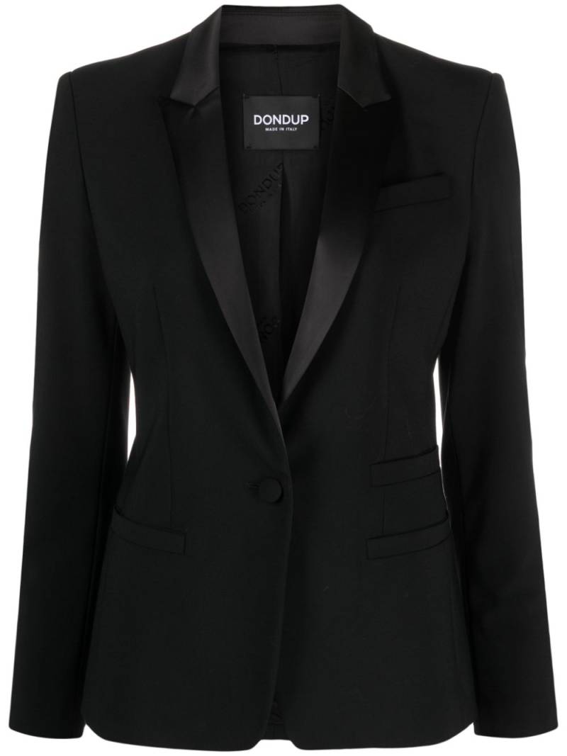 DONDUP satin-lapel single-breasted blazer - Black von DONDUP