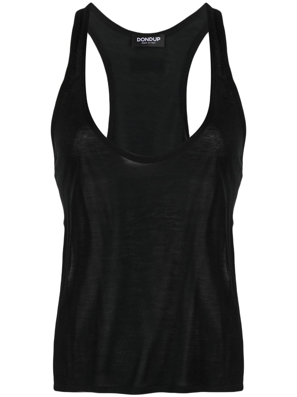 DONDUP scoop-neck racerback tank top - Black von DONDUP