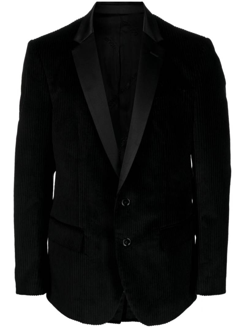 DONDUP single-breasted corduroy blazer - Black von DONDUP