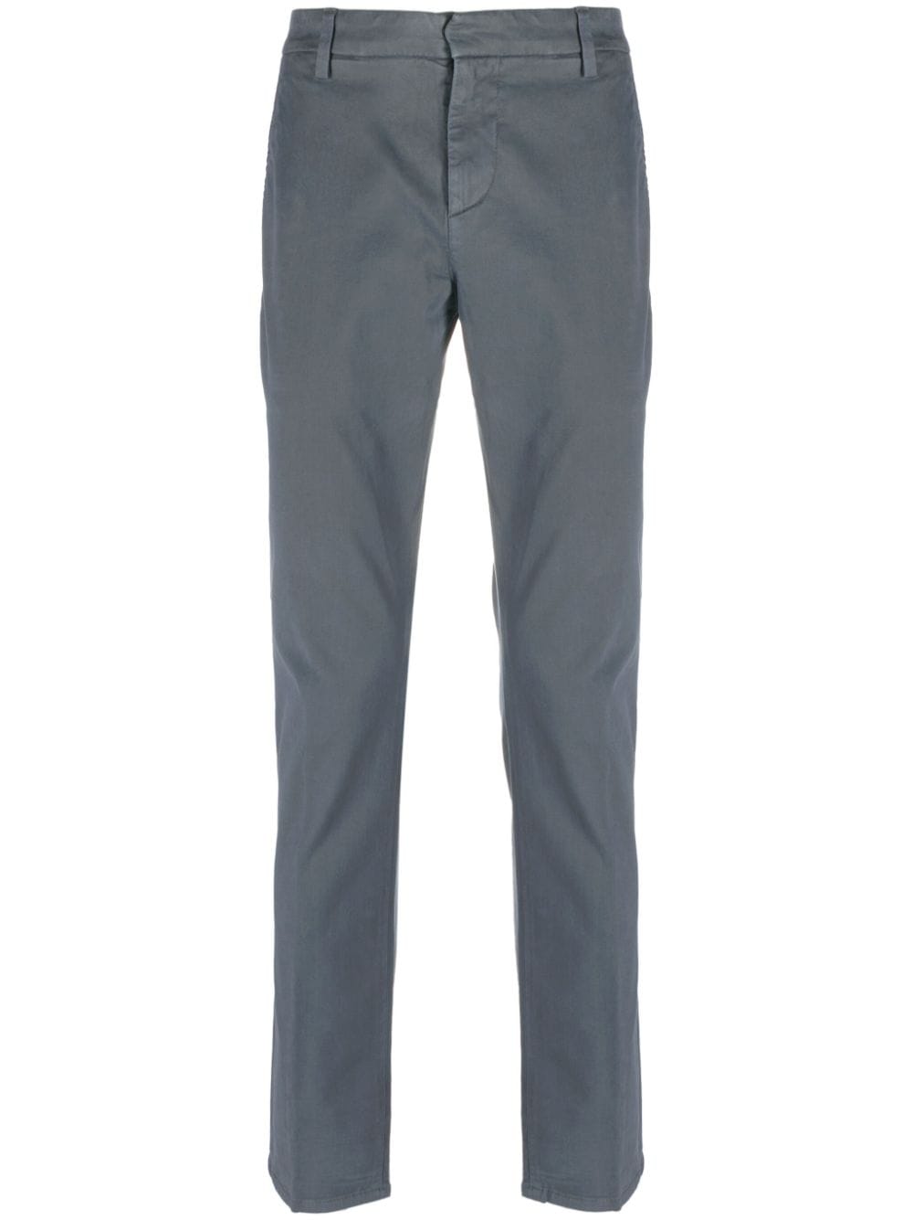 DONDUP slim-cut cotton trousers - Grey von DONDUP