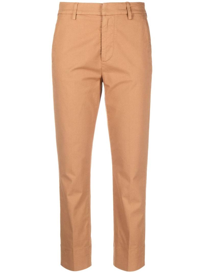 DONDUP slim-fit cropped trousers - Brown von DONDUP