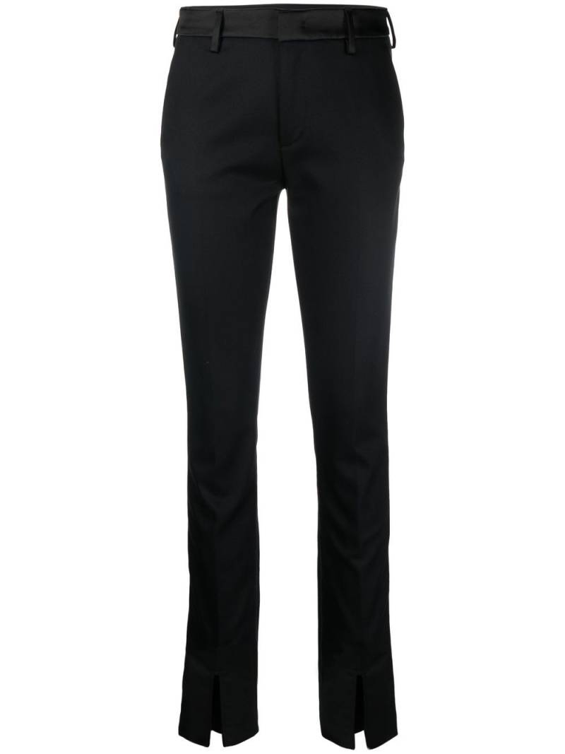 DONDUP slit-detailed slim-fit trousers - Black von DONDUP