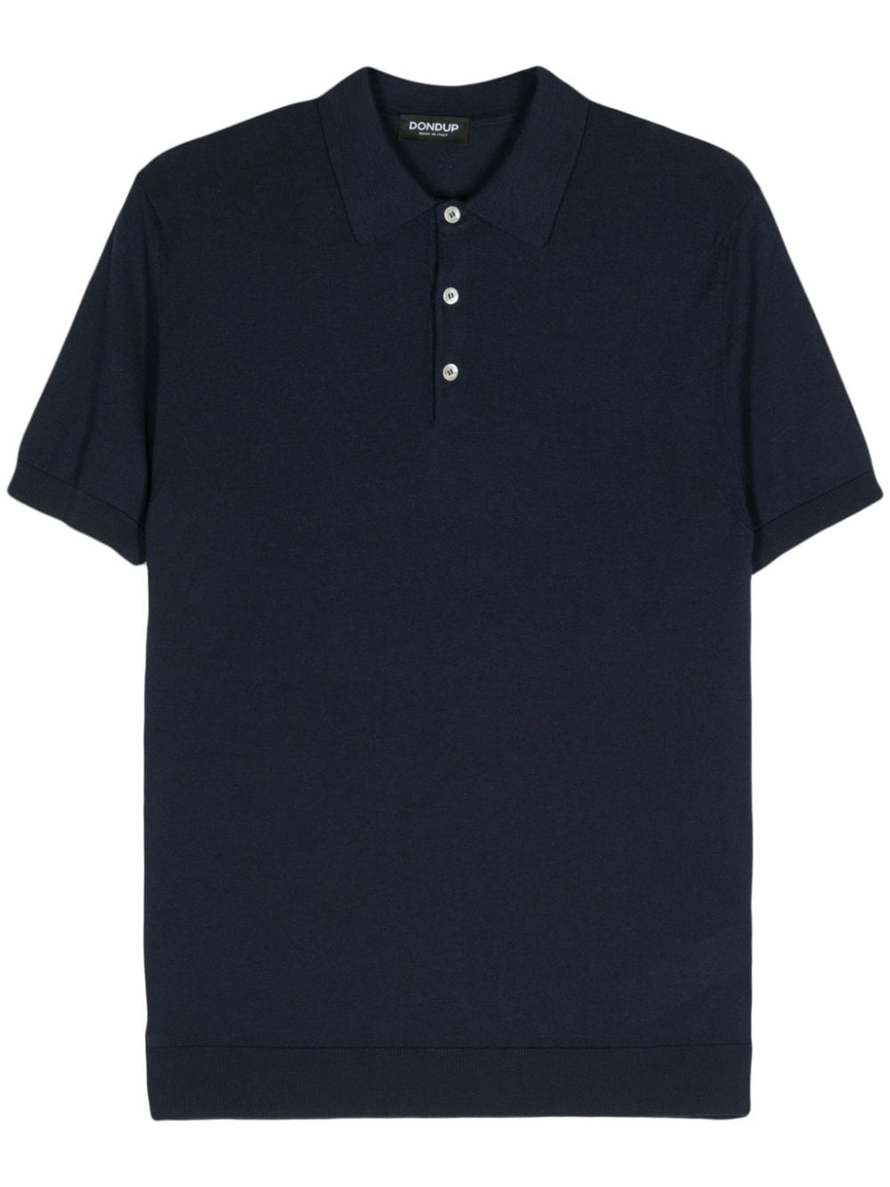 DONDUP slub-texture polo shirt - Blue von DONDUP