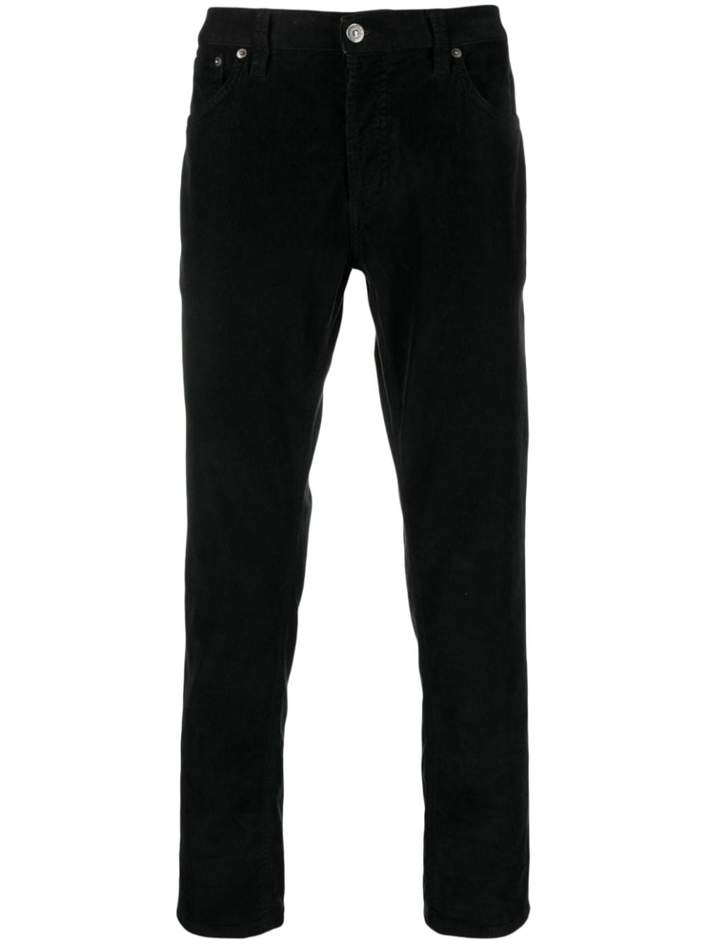 DONDUP straight-leg corduroy trouser - Black von DONDUP