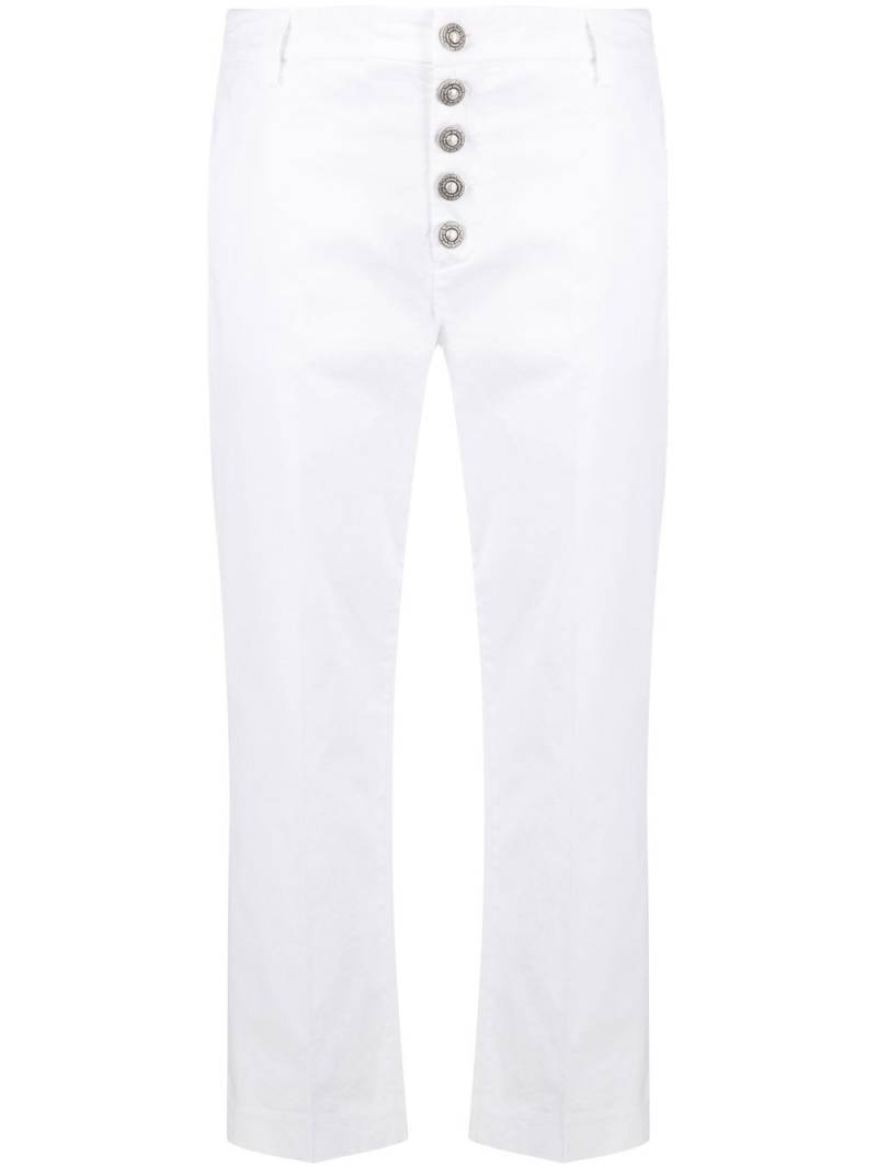 DONDUP straight-leg cropped trousers - White von DONDUP