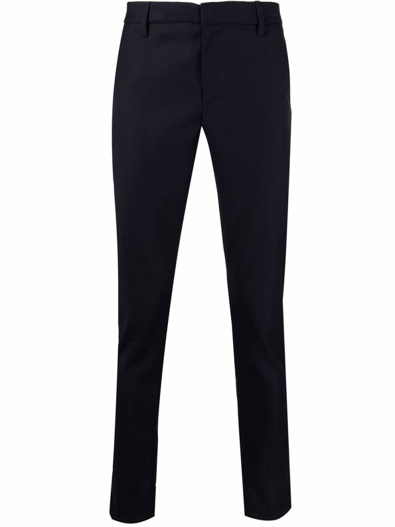 DONDUP straight-leg virgin wool trousers - Blue von DONDUP