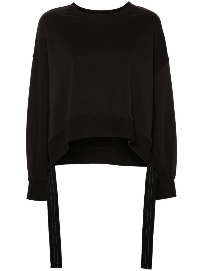 DONDUP strap-embellished sweatshirt - Black von DONDUP