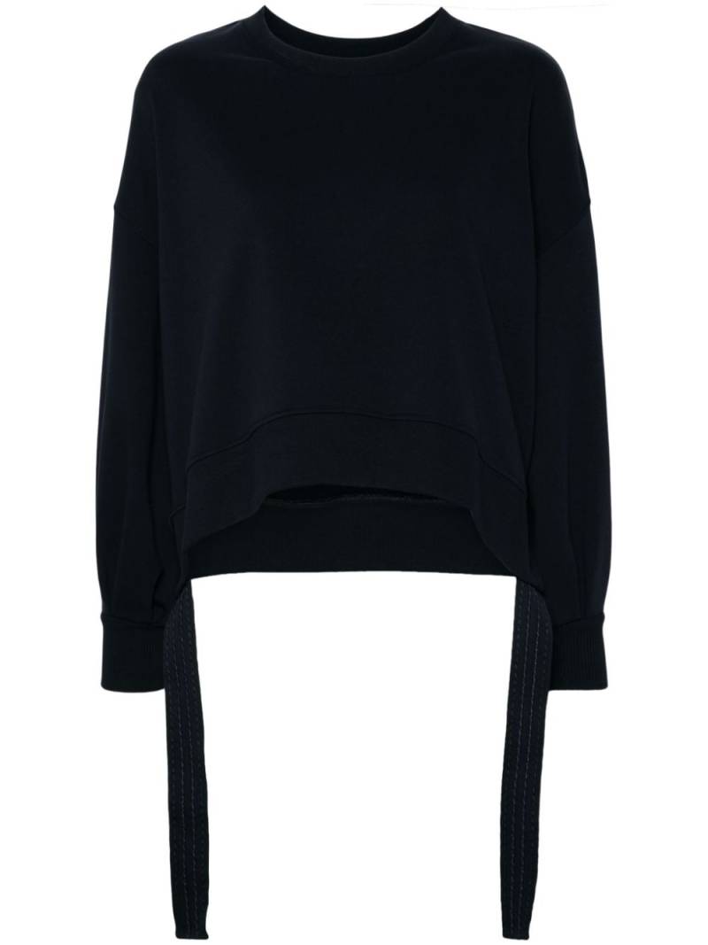 DONDUP strap-embellished sweatshirt - Blue von DONDUP