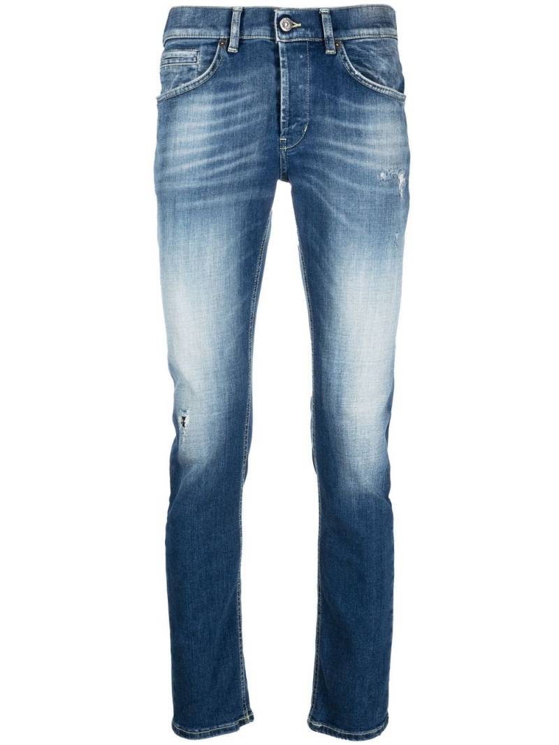 DONDUP stretch-cotton washed-denim jeans - Blue von DONDUP