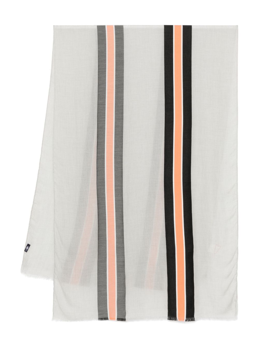 DONDUP stripe-print scarf - Grey von DONDUP