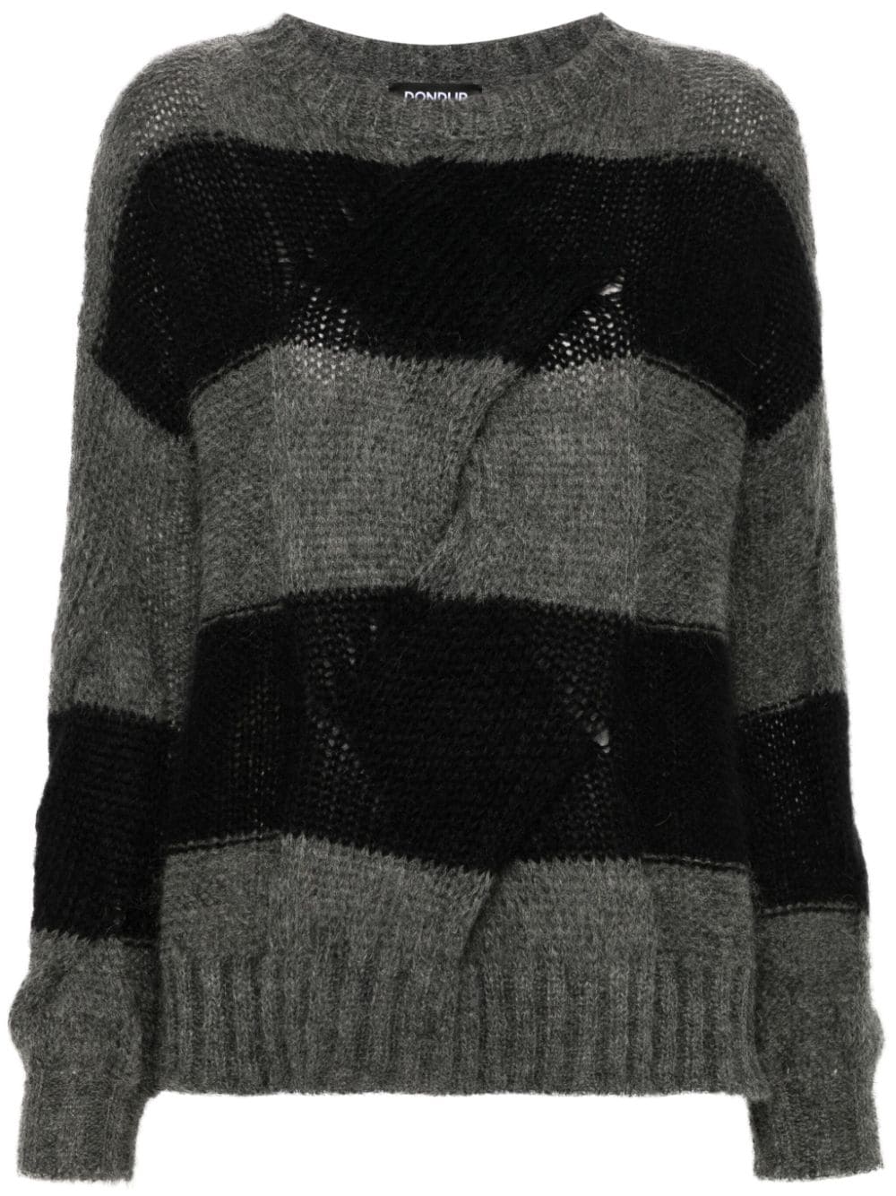 DONDUP striped sweater - Grey von DONDUP