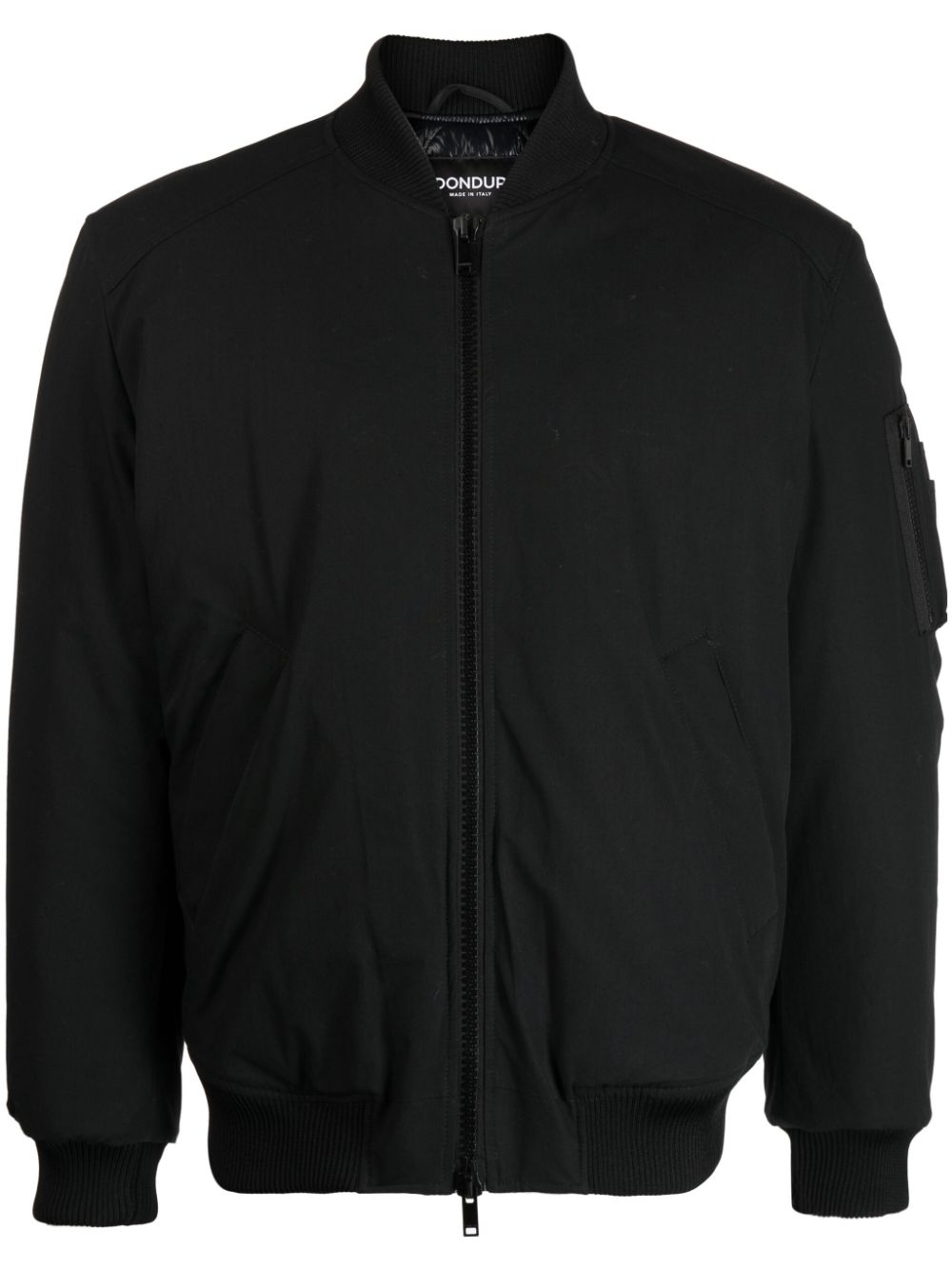 DONDUP zip-up padded bomber jacket - Black von DONDUP