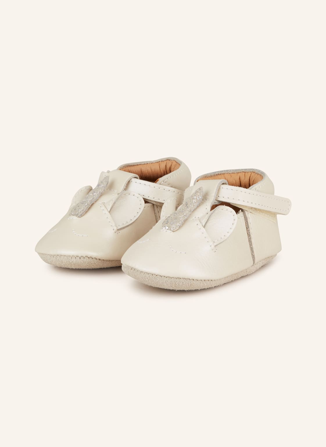 Donsje Krabbelschuhe Blinc beige