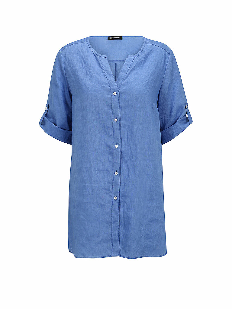 DORIS STREICH Leinenbluse blau | 38 von DORIS STREICH