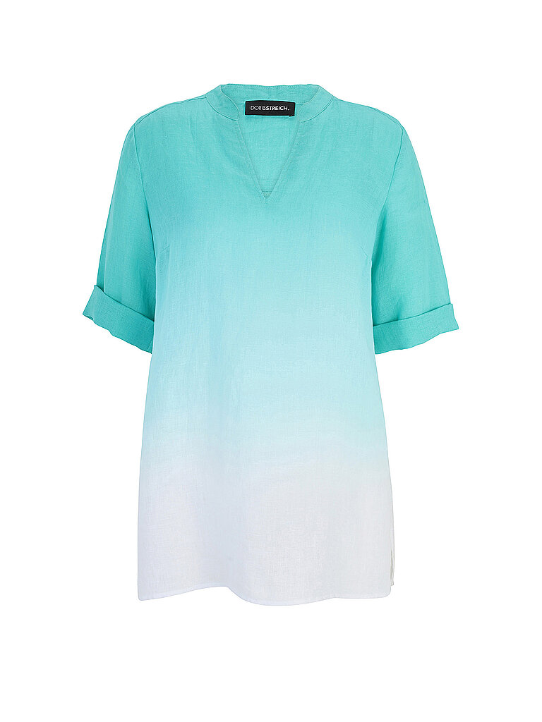 DORIS STREICH Leinenbluse türkis | 52 DORIS STREICH Leinenbluse türkis | 52 von DORIS STREICH