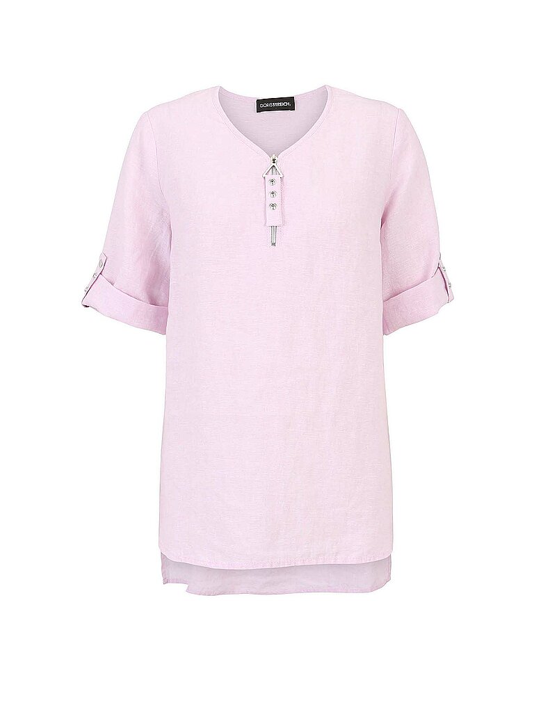 DORIS STREICH Leinenbluse rosa | 42 von DORIS STREICH