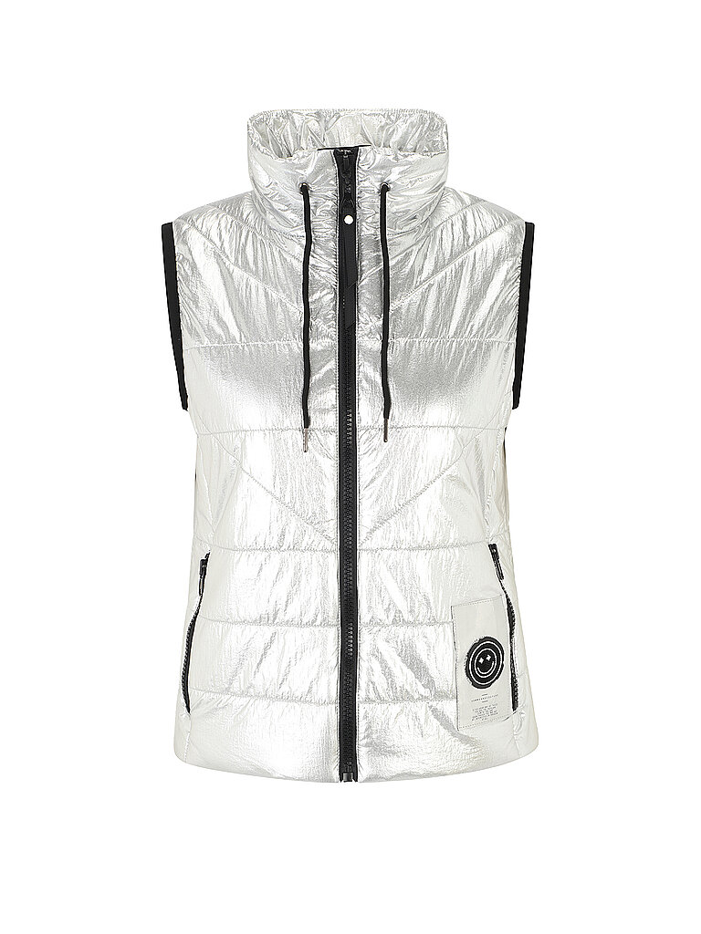 DORIS STREICH Steppgilet silber | 38 von DORIS STREICH