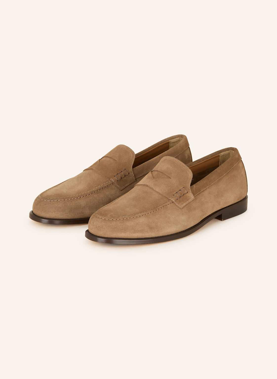 Doucal's Slipper Penny Moccassino beige von DOUCAL'S