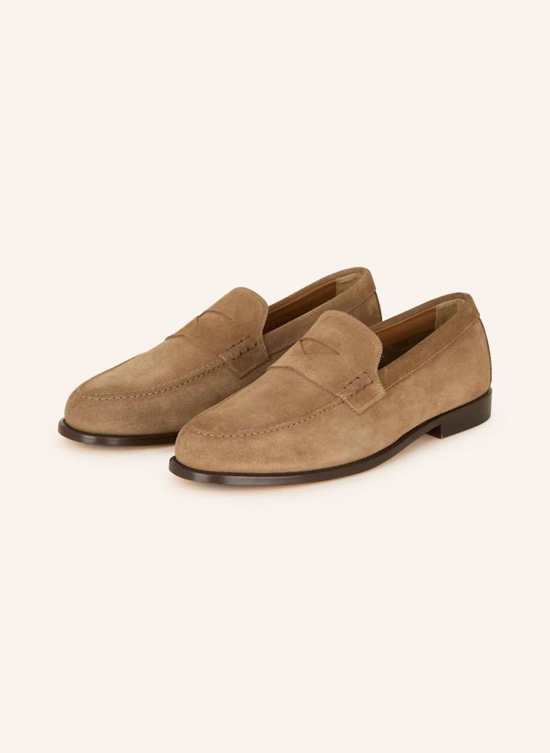 Doucal's Slipper Penny Moccassino beige von DOUCAL'S