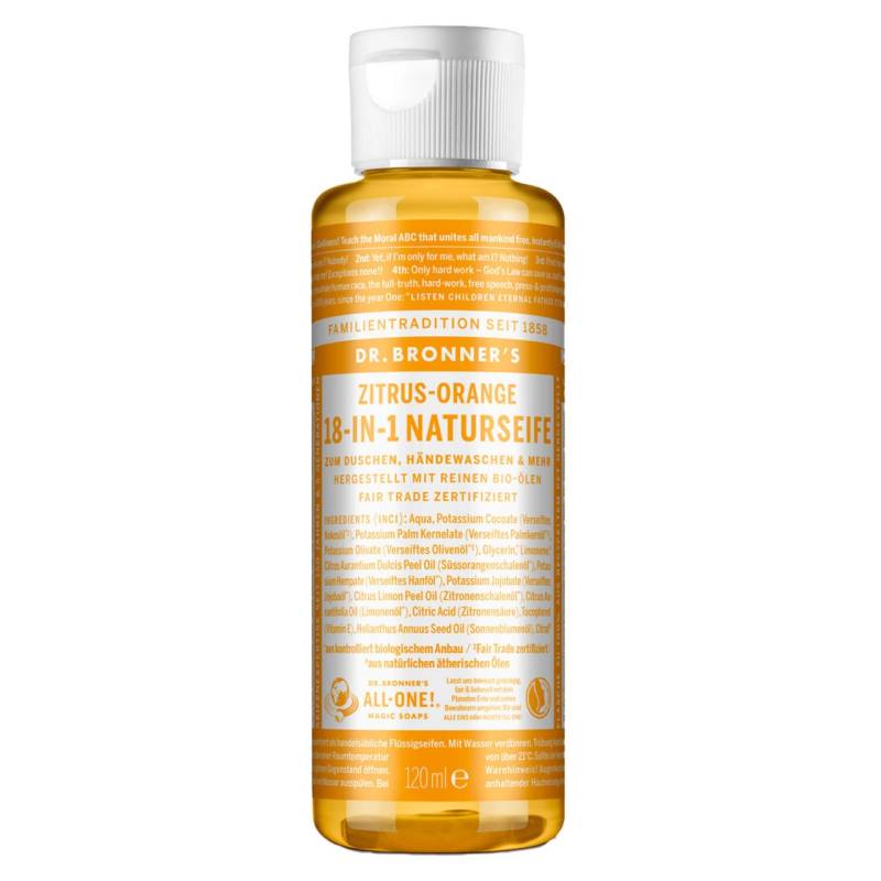 DR. BRONNER'S - 18-IN-1 Flüssigseife Citrus Orange von DR. BRONNER'S