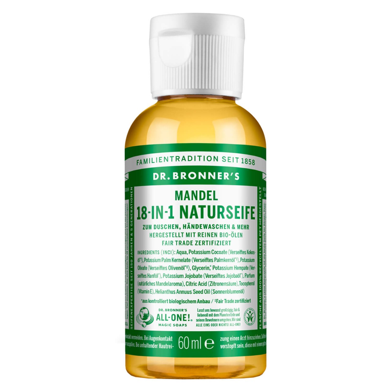 DR. BRONNER'S - 18-IN-1 Flüssigseife Mandel von DR. BRONNER'S