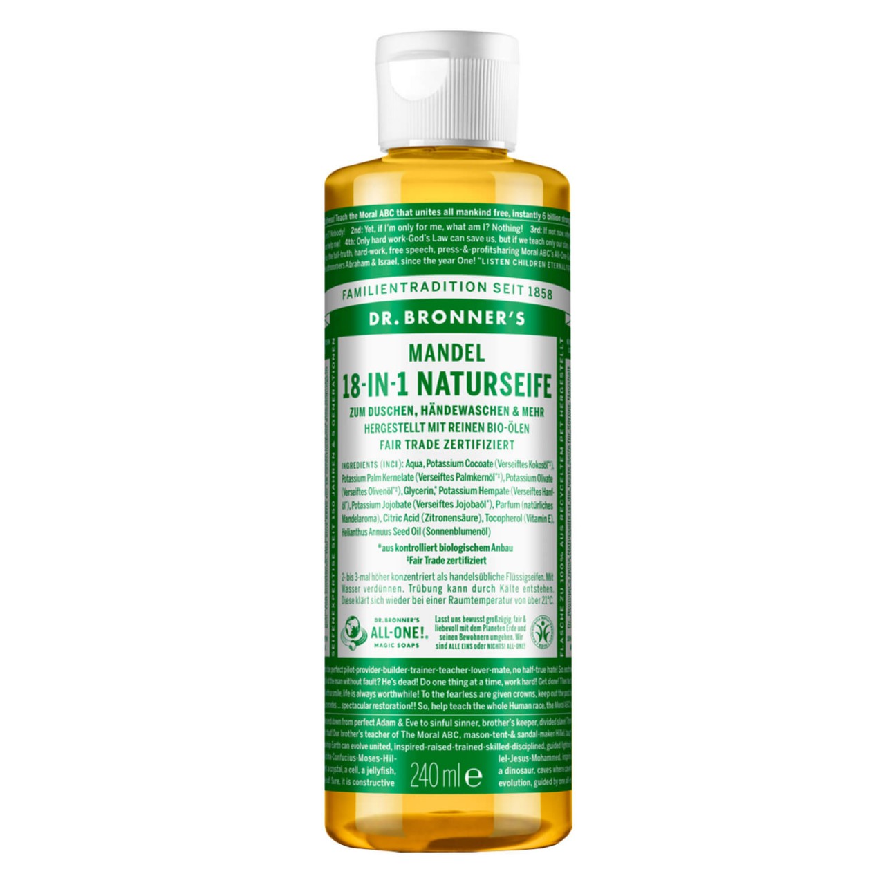 DR. BRONNER'S - 18-IN-1 Flüssigseife Mandel von DR. BRONNER'S