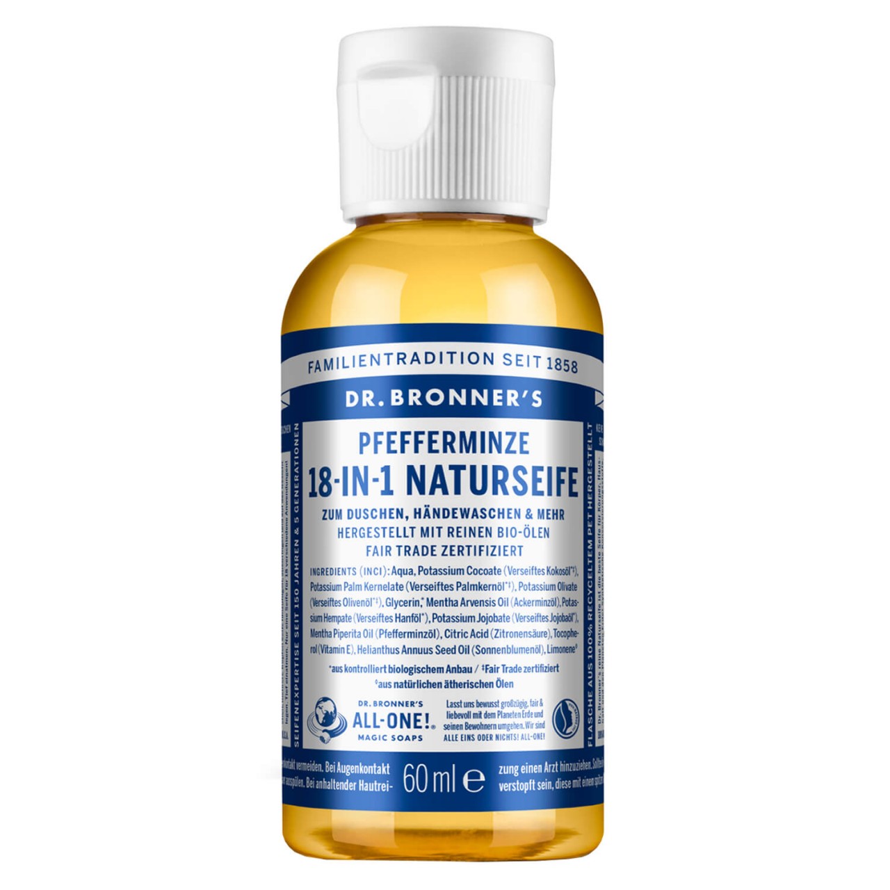 DR. BRONNER'S - 18-IN-1 Flüssigseife Peppermint von DR. BRONNER'S