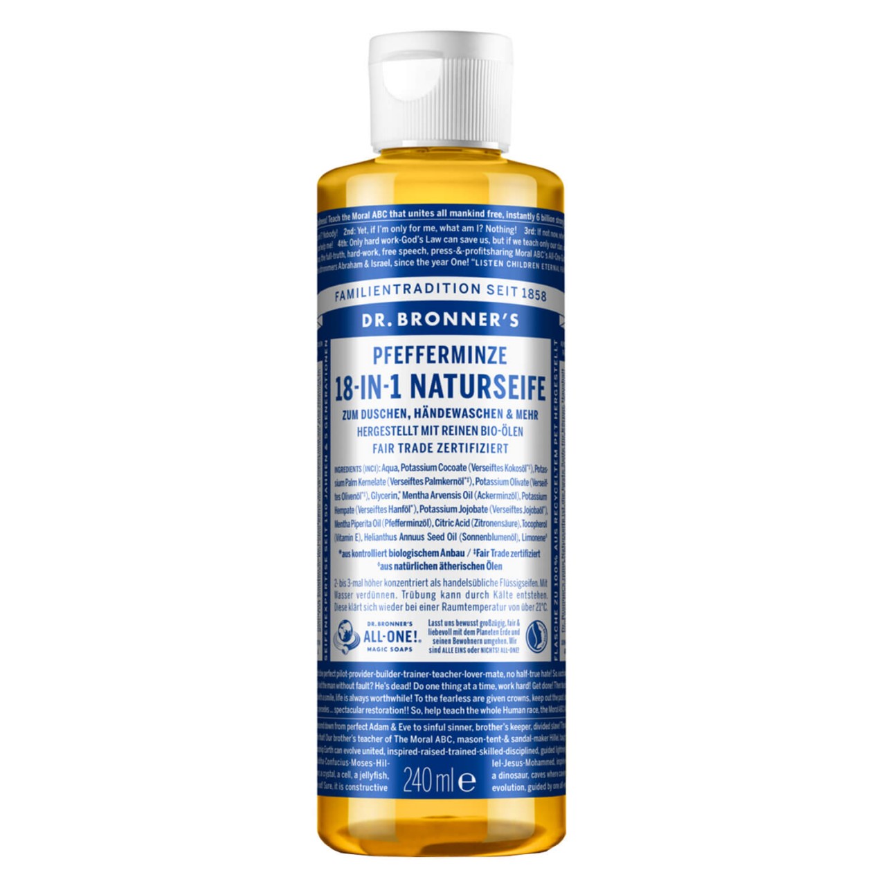 DR. BRONNER'S - 18-IN-1 Flüssigseife Peppermint von DR. BRONNER'S