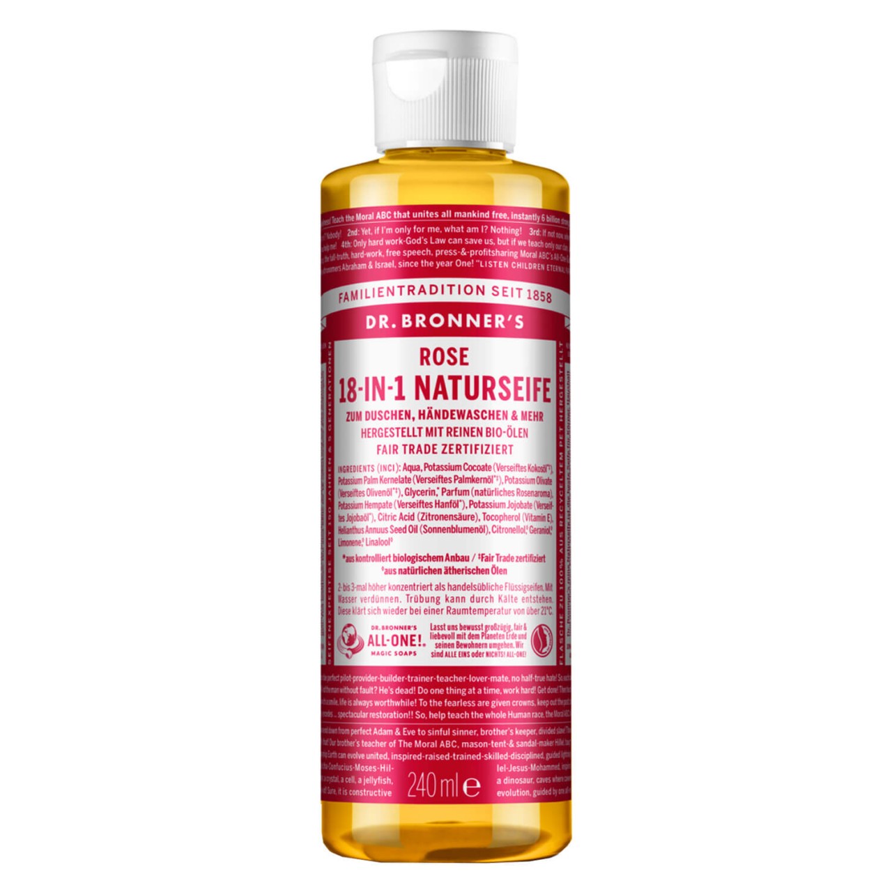 DR. BRONNER'S - 18-IN-1 Flüssigseife Rose von DR. BRONNER'S