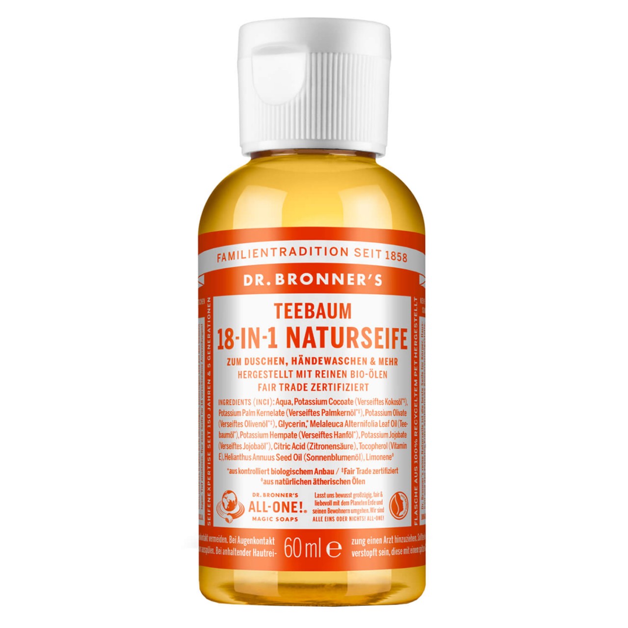 DR. BRONNER'S - 18-IN-1 Flüssigseife Teatree von DR. BRONNER'S