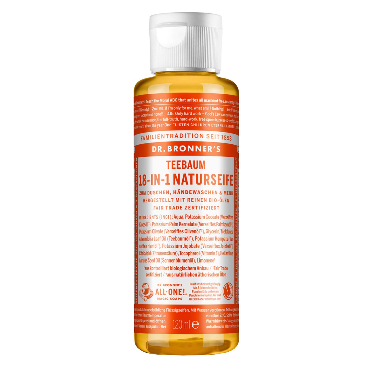 DR. BRONNER'S - 18-IN-1 Flüssigseife Teatree von DR. BRONNER'S