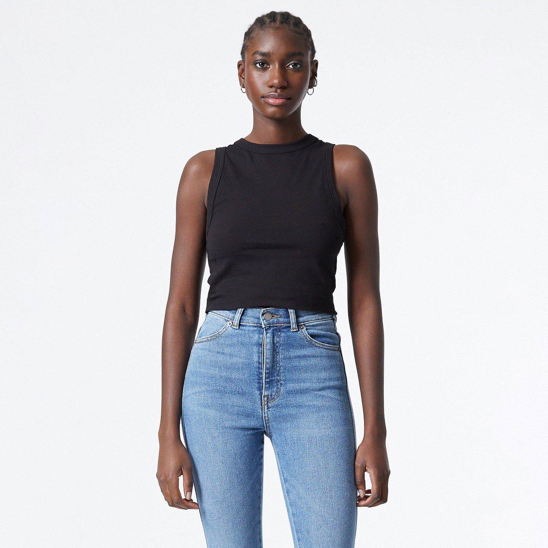 Top, Ärmellos Damen Black L von DR. DENIM