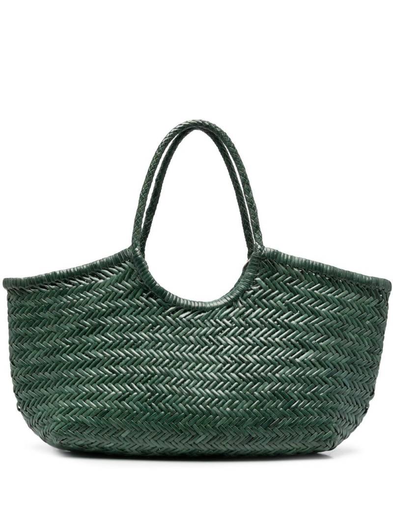 DRAGON DIFFUSION Nantucket interwoven leather tote bag - Green von DRAGON DIFFUSION