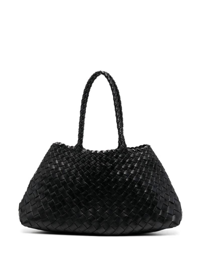 DRAGON DIFFUSION Santa Croce interwoven leather tote bag - Black von DRAGON DIFFUSION