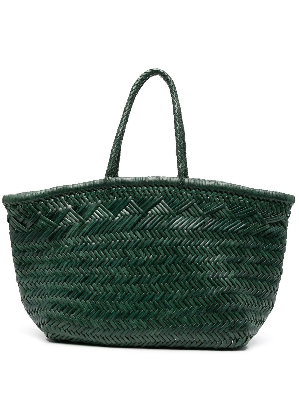 DRAGON DIFFUSION interwoven leather tote bag - Green von DRAGON DIFFUSION