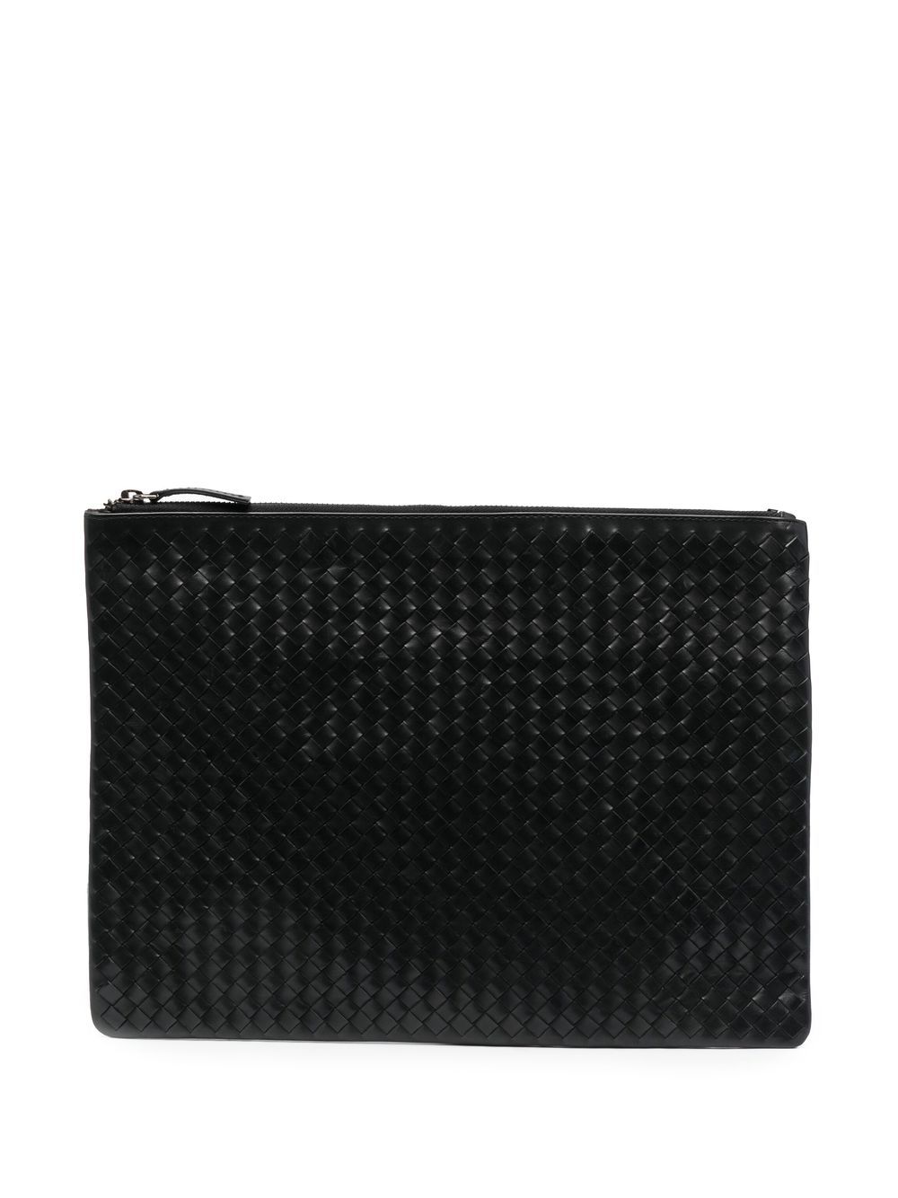 DRAGON DIFFUSION woven leather clutch bag - Black von DRAGON DIFFUSION