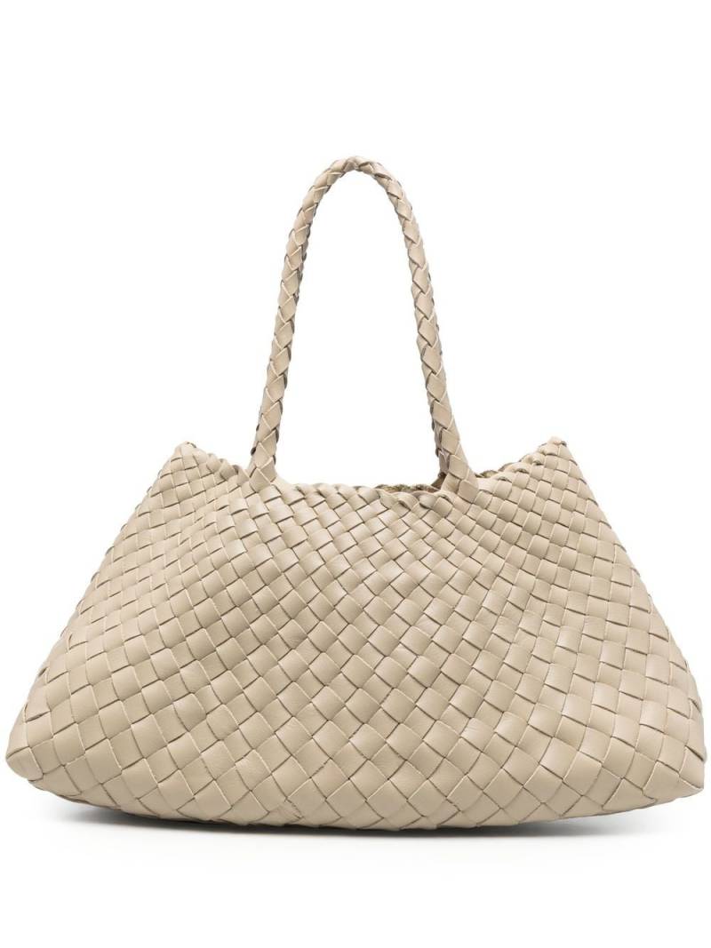 DRAGON DIFFUSION woven leather shoulder bag - Neutrals von DRAGON DIFFUSION