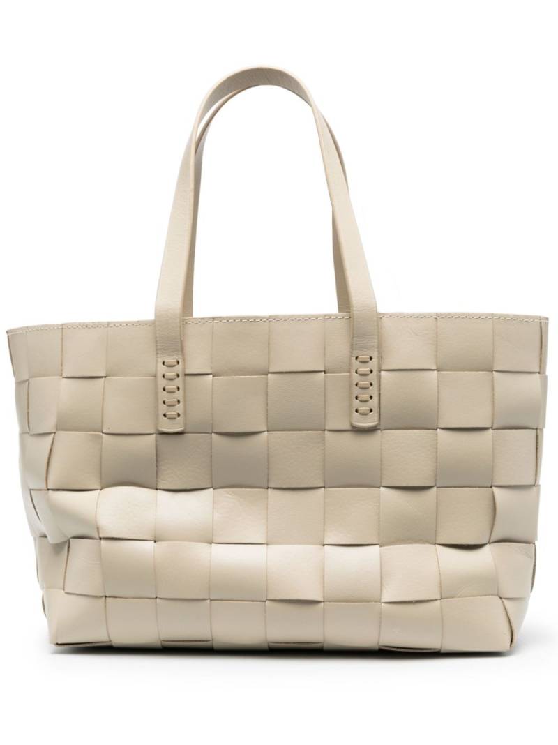 DRAGON DIFFUSION woven leather tote bag - Neutrals von DRAGON DIFFUSION