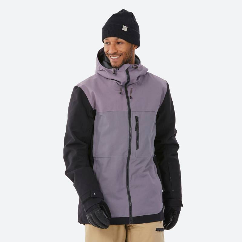 Snowboardjacke Ziprotec Kompatibel - Snb 500 Herren Lila L von DREAMSCAPE