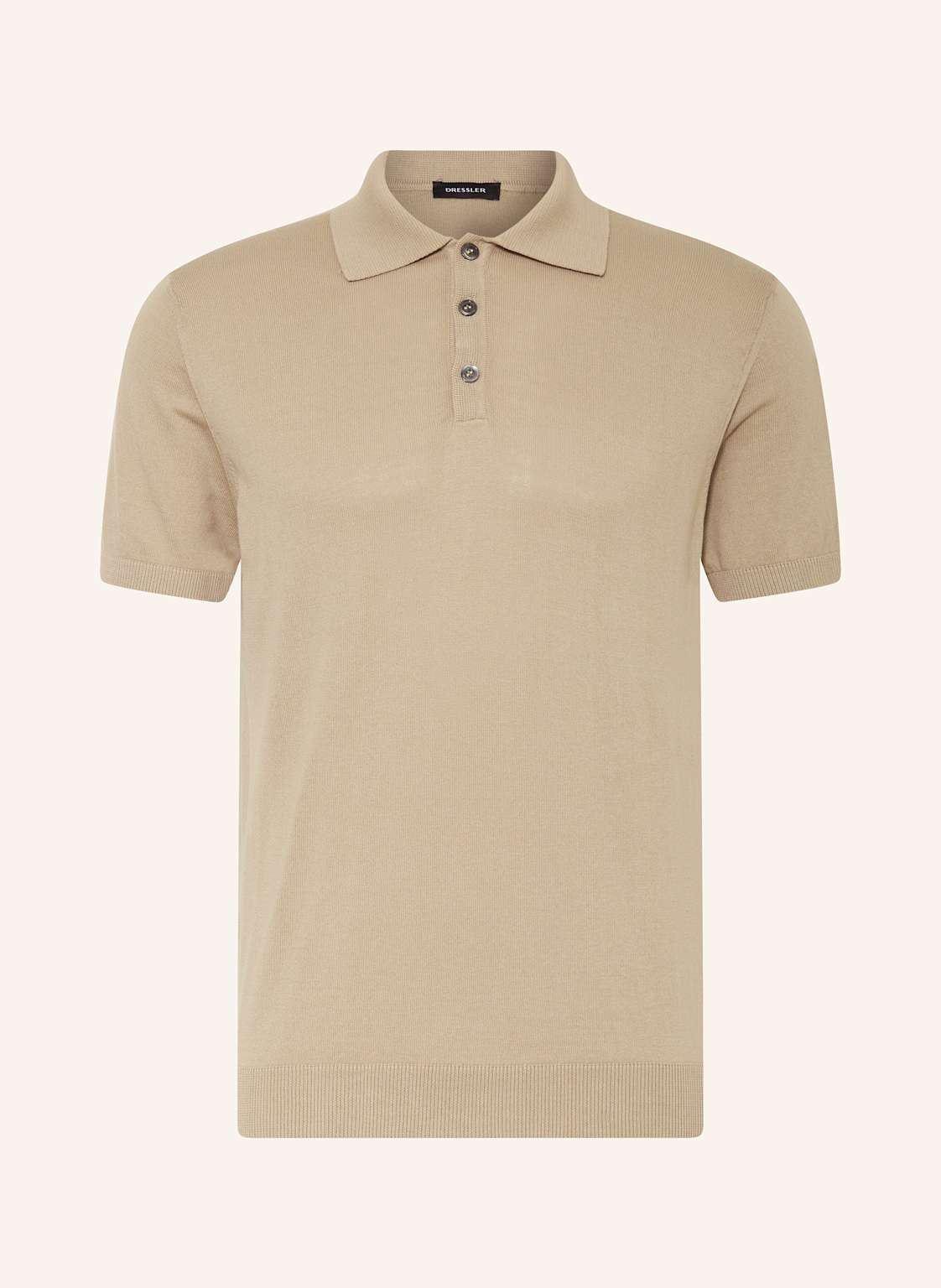 Dressler Strick-Poloshirt beige Dressler Strick-Poloshirt beige von DRESSLER