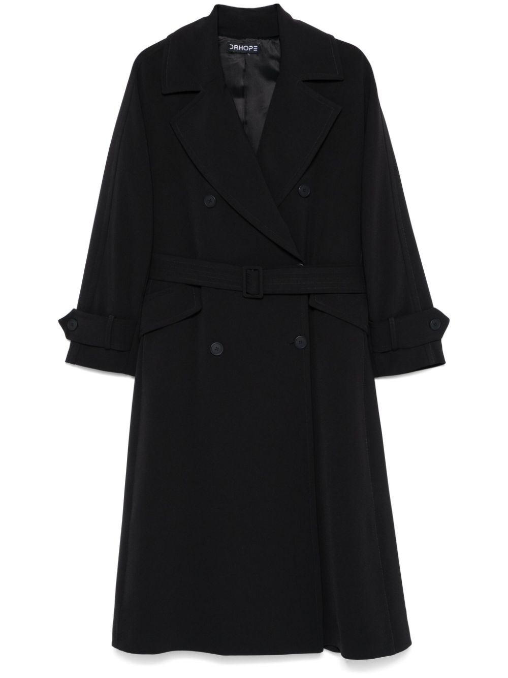 DRHOPE belted trench coat - Black von DRHOPE