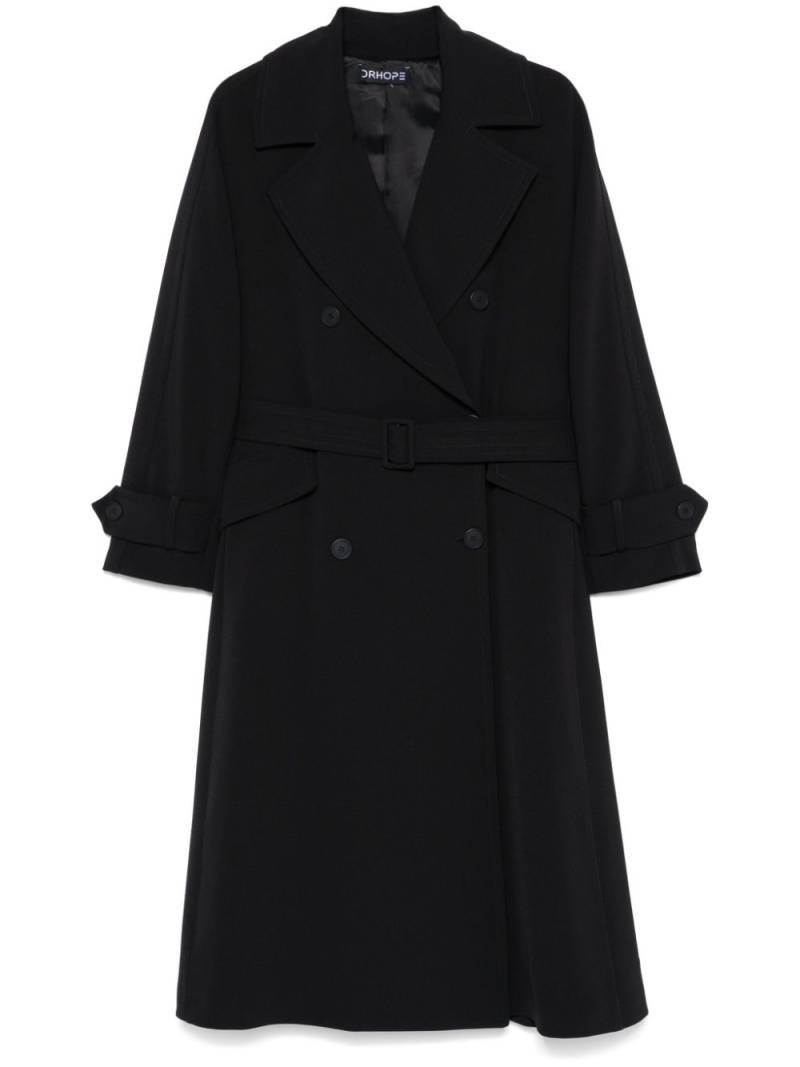 DRHOPE belted trench coat - Black von DRHOPE