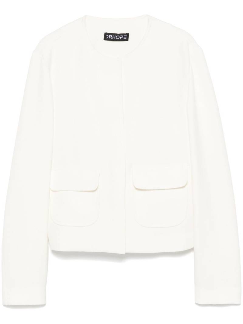 DRHOPE crew-neck jacket - White von DRHOPE