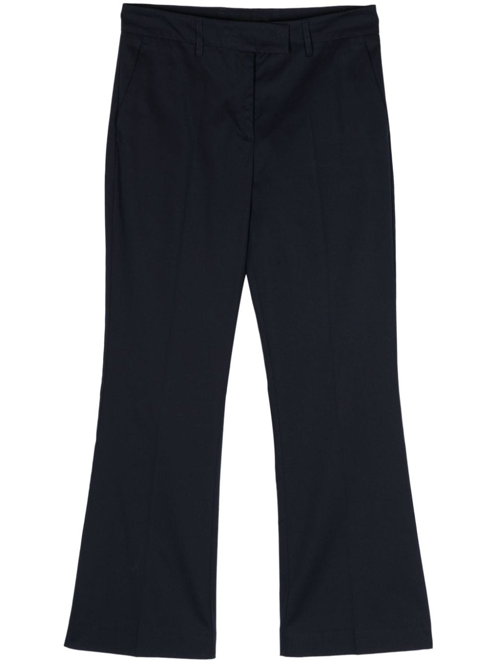 DRHOPE cropped flared trousers - Blue von DRHOPE