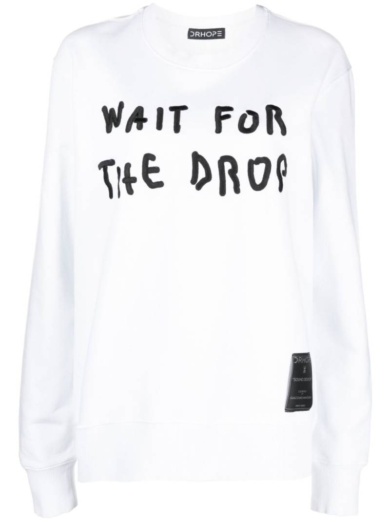 DRHOPE graphic-print cotton sweatshirt - White von DRHOPE