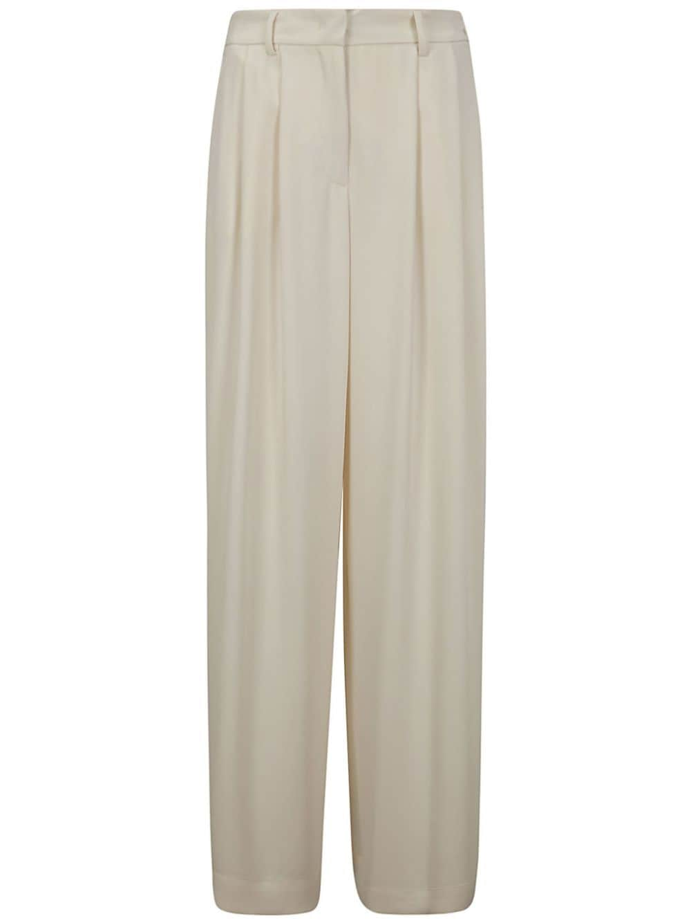 DRHOPE pleat-detail straight-leg trousers - Neutrals von DRHOPE