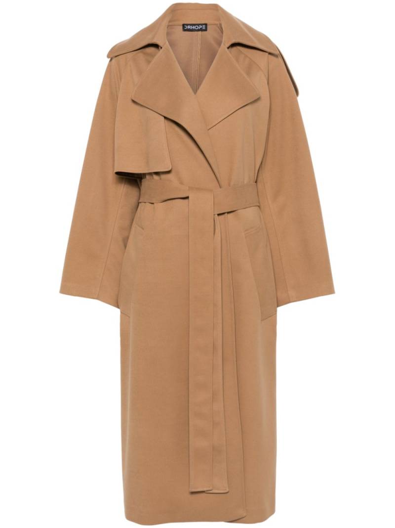 DRHOPE twill trench coat - Brown von DRHOPE