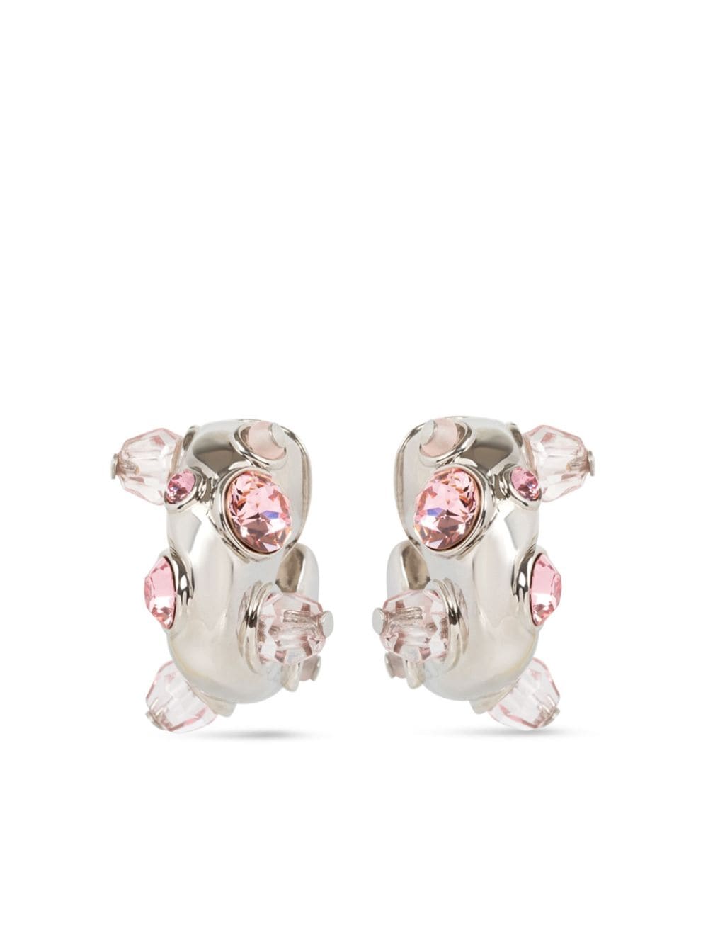 DRIES VAN NOTEN beaded loop earrings - Silver von DRIES VAN NOTEN