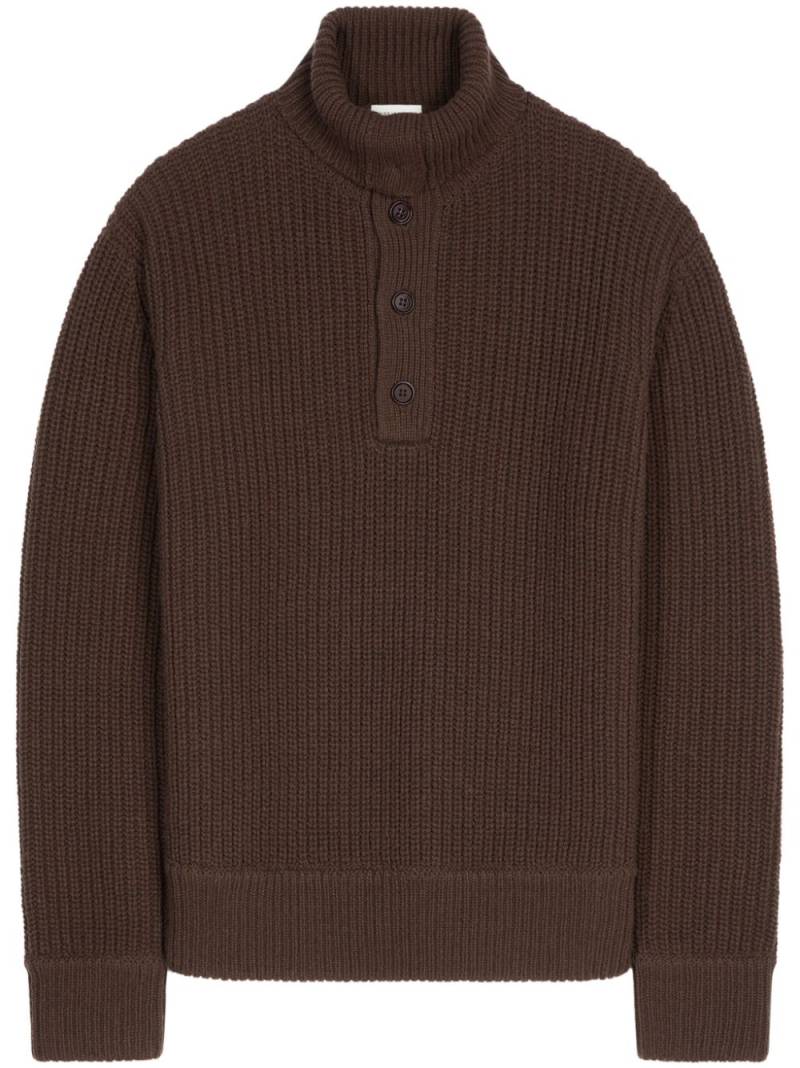 DRIES VAN NOTEN buttoned wool jumper - Brown von DRIES VAN NOTEN